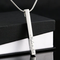 Custom Vertical Bar Necklace