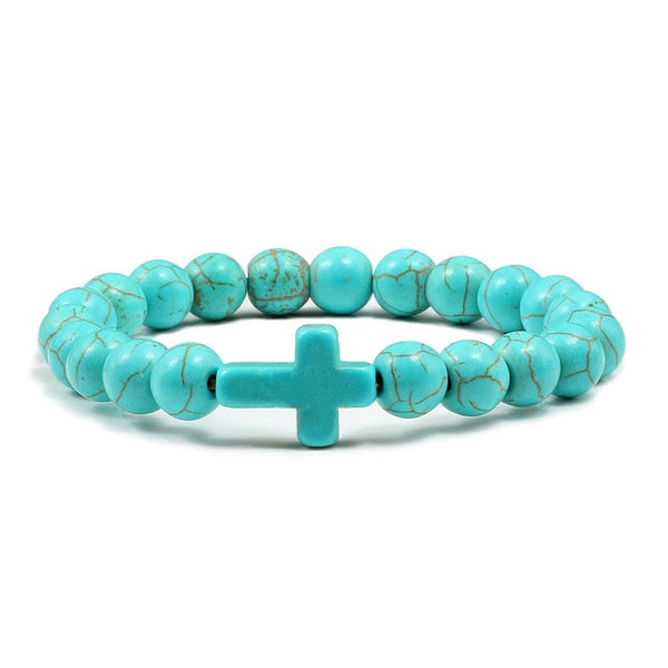 Classic Turquoise Cross - Blue