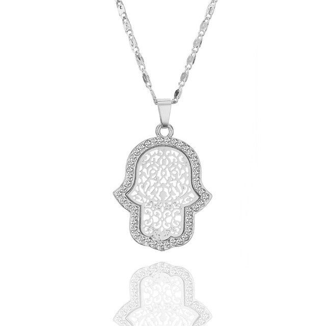 Hamsa hand Pendant Necklace and Earing Sets