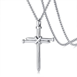 Vintage Nail Cross Necklace